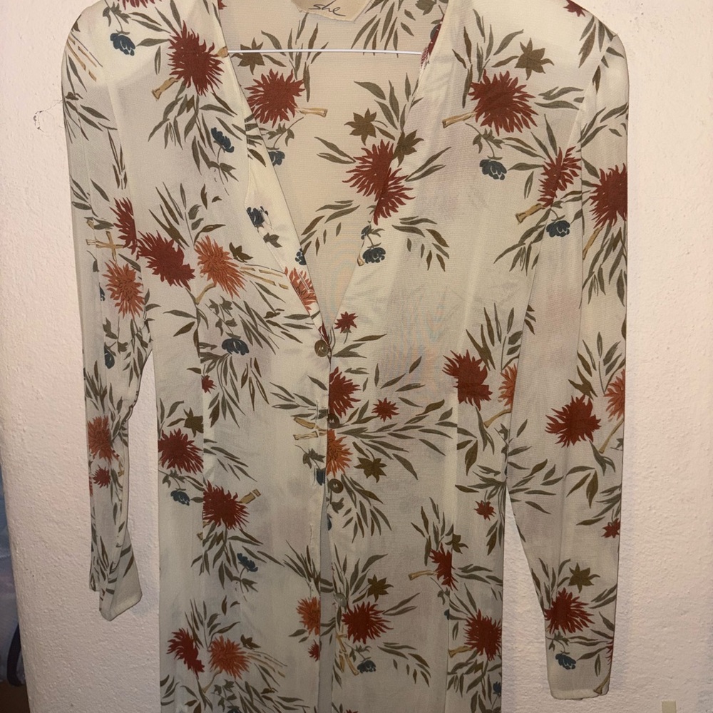 Floral Long-Sleeve Dress